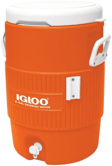 Igloo 5 gallon seat top - drankdispenser drankkoeler - 18 liter - oranje