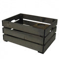 WICKED houten krat middelgroot met koffiekophouder, (40x30x20)