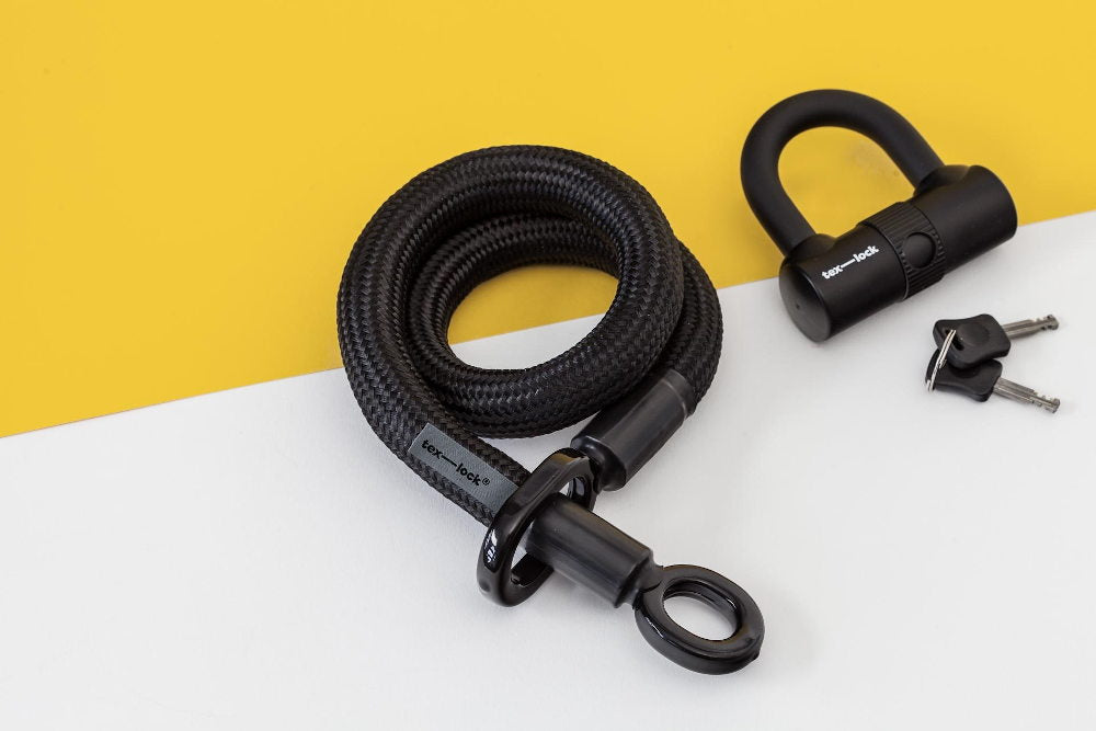 TEXLOCK Eyelet S Zwart 80cm + U-lock (ART-2)