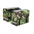 DE POORT dubbele fietstas 46L, camouflage