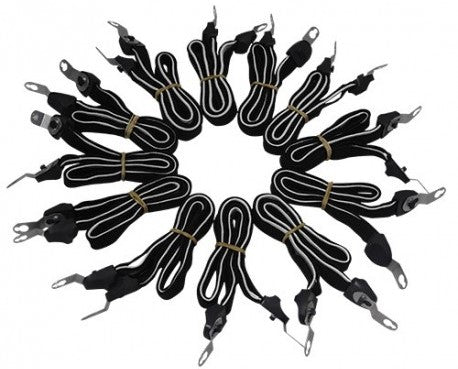 DE POORT snelbinder 76cm zwart wit , (20 stuks, bulk)