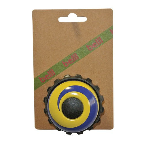 BELLL fietsbel draaibel swirl paars/geel, op kaart