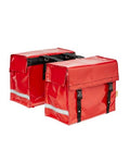 DE POORT dubbele fietstas 46L, rood
