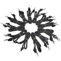 DE POORT snelbinder 65cm grijs zwart, (20 stuks, bulk)