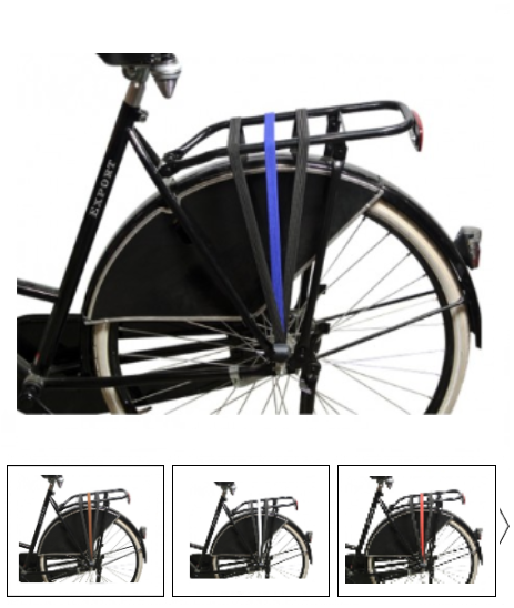 DE POORT snelbinder 76cm rood / wit / blauw, (op kaart)