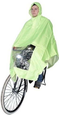 hooodie poncho fluo geel