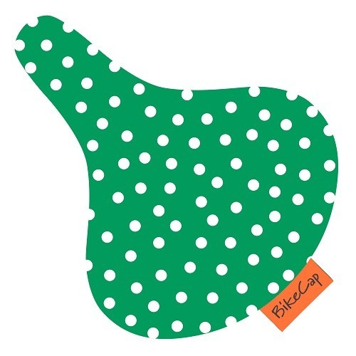 BIKECAP zadeldekje Green Dots