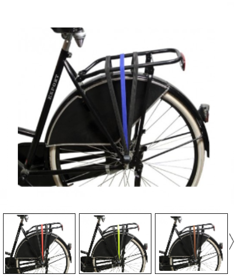 DE POORT snelbinder 65cm zwart (op kaart)