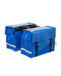 DE POORT dubbele fietstas 46L, blauw