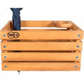 Two-O krat The Stormchaser houten krat, met koffiebeker- en parapluhouder