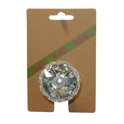 BELLL fietsbel Diamond Bell transparant/silver, op kaart