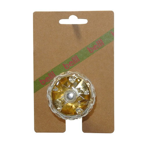 BELLL fietsbel Diamond Bell transparant/gold, op kaart