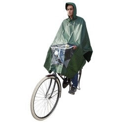 hooodie poncho olijfgroen