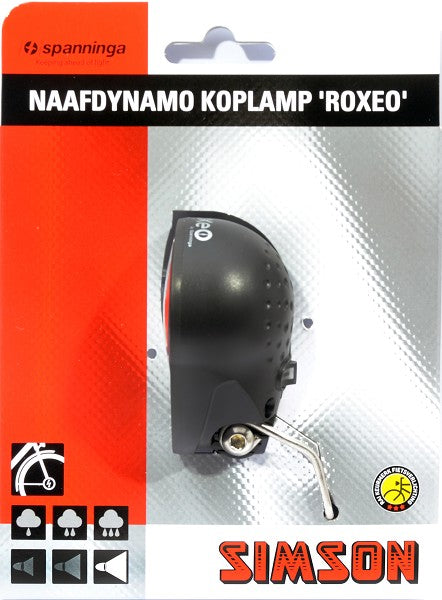 SIMSON - 020785 Naafdynamo koplamp Roxeo Met dagrijverlichting,15 LUX