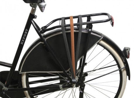 DE POORT snelbinder 65cm zwart / bruin (op kaart)