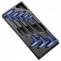 Expert by facom module van 8 t-inbussleutels met heft, 6-kant | e121609 - e121609