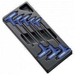 Expert by facom module van 8 t-inbussleutels met heft, 6-kant | e121609 - e121609
