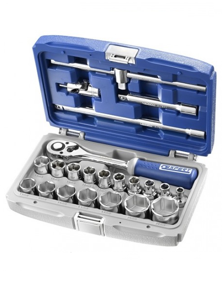 Expert by facom doppenset met hulpstukken 1 4 | 42-delig | in koffer | e030702 - e030702