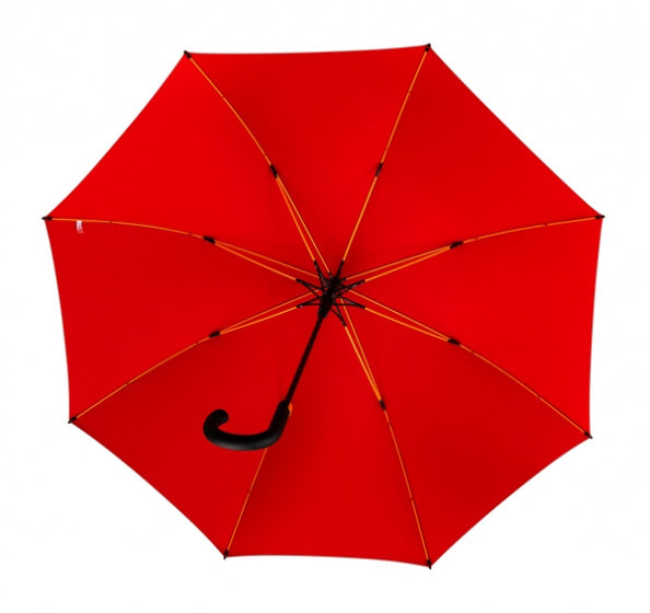 golfparaplu 125 cm polyester/aluminium rood