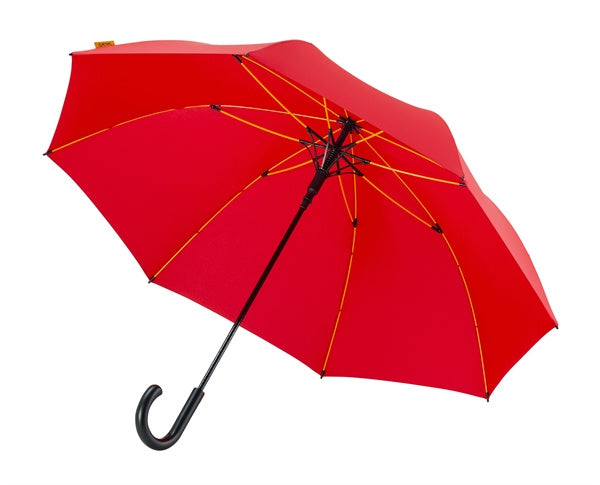golfparaplu 125 cm polyester/aluminium rood