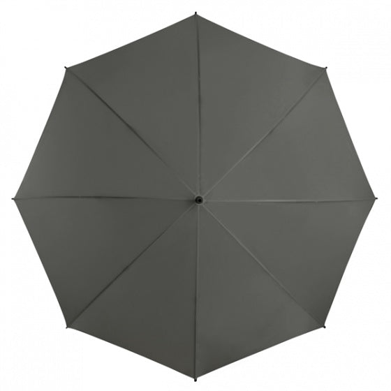 golfparaplu windproof 125 cm polyester donkergrijs