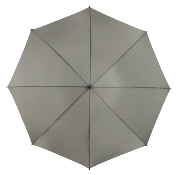 golfparaplu windproof 125 cm polyester lichtgrijs