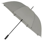 golfparaplu windproof 125 cm polyester lichtgrijs