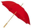 paraplu 102 cm bamboe/polyester rood