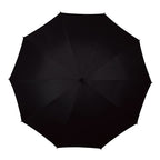 paraplu 102 cm polyester/hout zwart