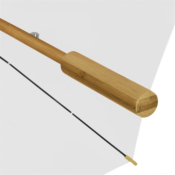 paraplu 102 cm bamboe/polyester rood