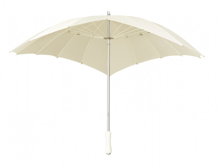 paraplu hartvormig 110 cm polyester crème