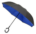 paraplu Inside Out 107 cm polyester blauw/zwart