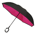 paraplu Inside Out 107 cm polyester roze/zwart