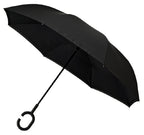 paraplu Inside Out 107 cm polyester zwart