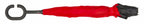 paraplu Inside Out 107 cm polyester rood/zwart