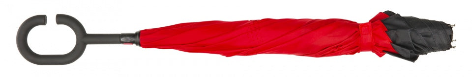 paraplu Inside Out 107 cm polyester rood/zwart