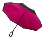paraplu Inside Out 107 cm polyester roze/zwart