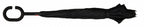 paraplu Inside Out 107 cm polyester zwart