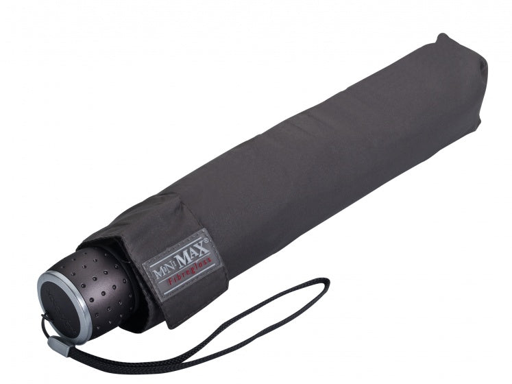 paraplu miniMAX automatisch 100 cm polyester grijs