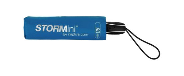 Impliva STORMini stormparaplu 100 cm polyester blauw