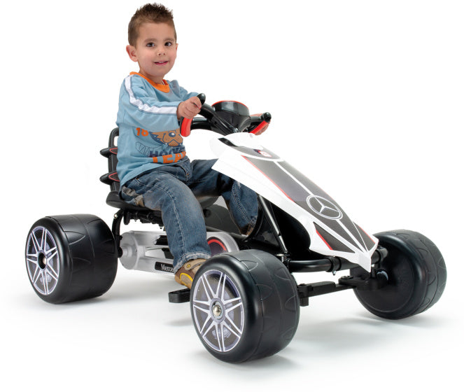 Injusa Mercedes Benz Arrow Go-Kart skelter zwart/wit