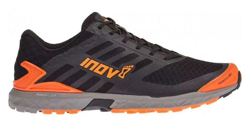 hardloopschoenen Trailroc 285 heren zwart/oranje maat 41,5