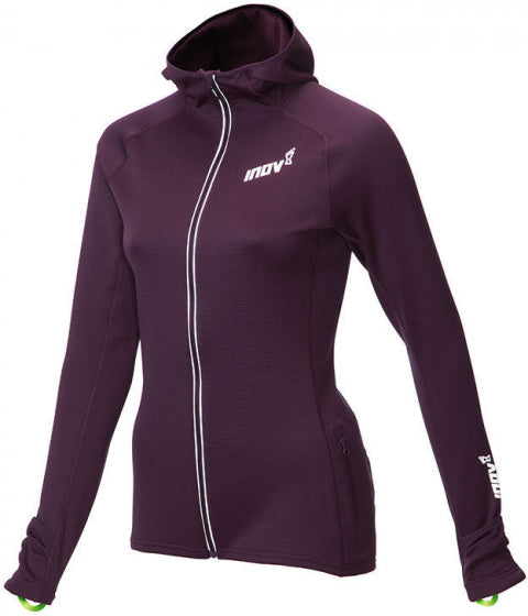 Inov-8 Hoodie technical mid dames paars polyester/fleece mt 34