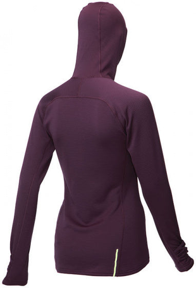 Inov-8 Hoodie technical mid dames paars polyester/fleece mt 34