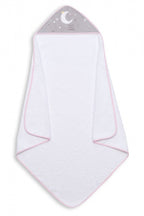 badcape Sweet Dreams junior 100 cm katoen wit/roze