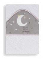 badcape Sweet Dreams junior 100 cm katoen wit/roze
