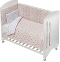 Interbaby Dekbedovertrek Tipi 70 x 140 cm katoen roze 3-delig