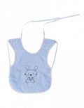 slabbetje Konijn junior 25 x 35 katoen blauw