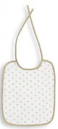 slabbetje sterren junior 30 x 25 cm katoen bruin