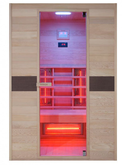 infraroodcabine Ruby 2-persoons 130 x 94 x 190 hout
